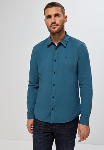 Street One MEN Slim Fit Hemd in Blau: Vorderseite