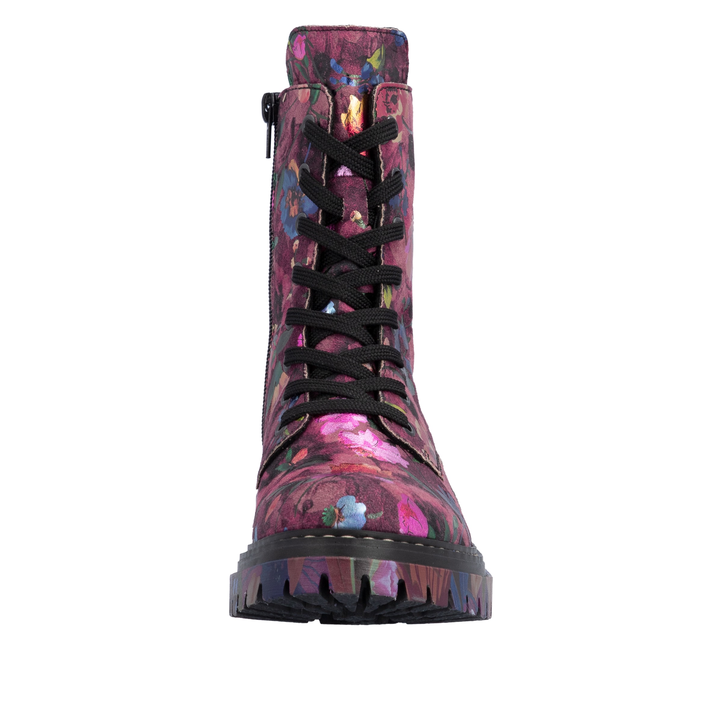 Rieker Schnürstiefelette in Pink