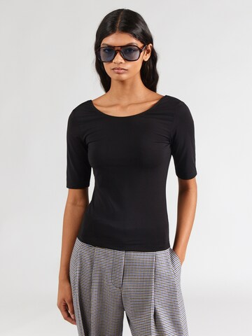 ABOUT YOU - Camiseta 'Greta' en negro: frente