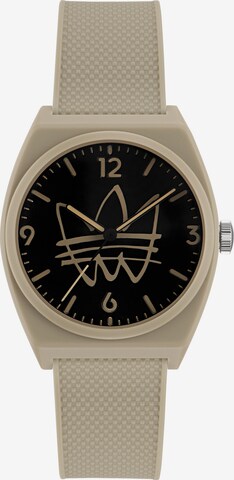 ADIDAS ORIGINALS Analog Watch in Beige: front