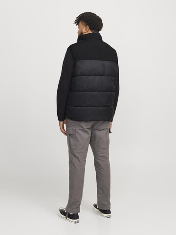 Jack & Jones Plus Weste 'JJMoon' in Schwarz
