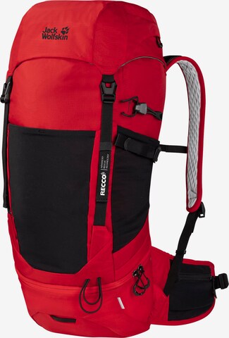 JACK WOLFSKIN Sports Backpack 'Wolftrail' in Red: front