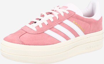 Baskets basses 'Gazelle Bold' ADIDAS ORIGINALS en rose : devant