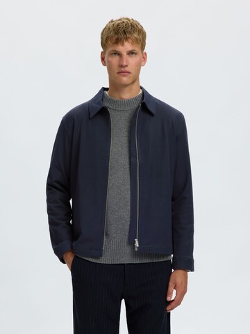 SELECTED Between-Season Jacket in Blue: front