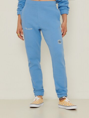 ABOUT YOU x Sofia Tsakiridou Slimfit Sweatpants 'Tara' in Blau: predná strana