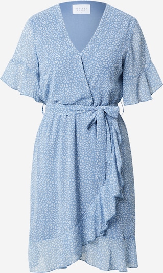 SISTERS POINT Kleid 'NEW GRETO-4' in rauchblau / weiß, Produktansicht