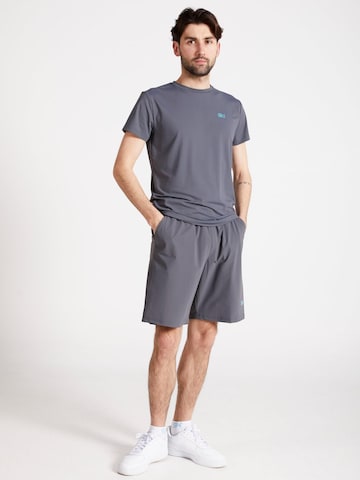 SPORTKIND - Camiseta funcional 'Crew Neck' en gris: frente