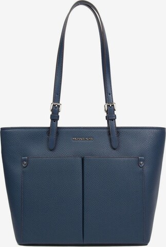 Michael Kors - Bolso de mano 'Jet Set Travel Medium Dbl Pocket Tote Non-Leather Vegan Material' en azul: frente