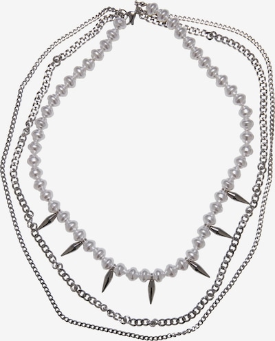 Urban Classics Necklace 'Meridian' in Silver / White, Item view