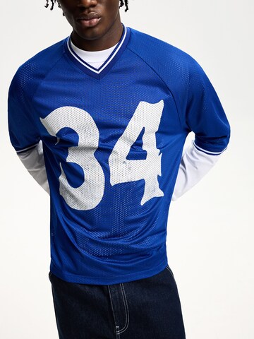 Bershka Shirt in Blue