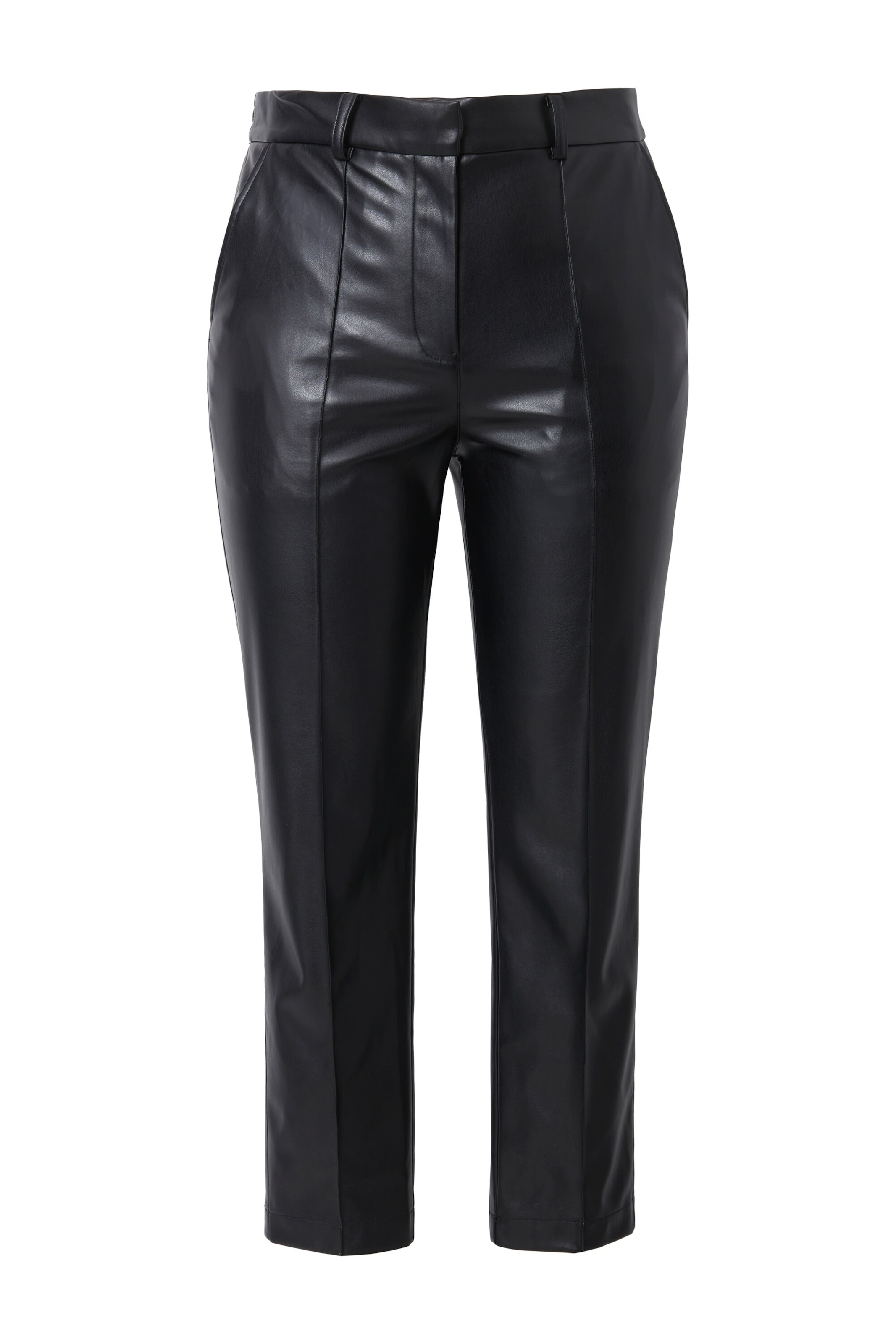 Studio Untold Slimfit Broek in Zwart: voorkant