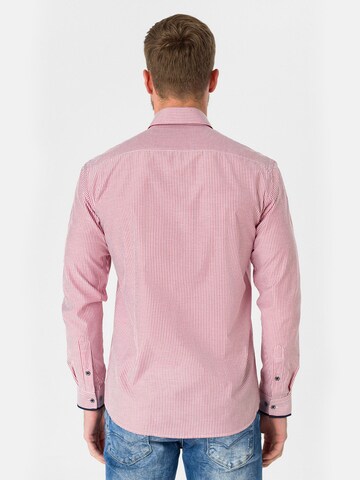 Jacey Quinn Regular Fit Hemd in Rot