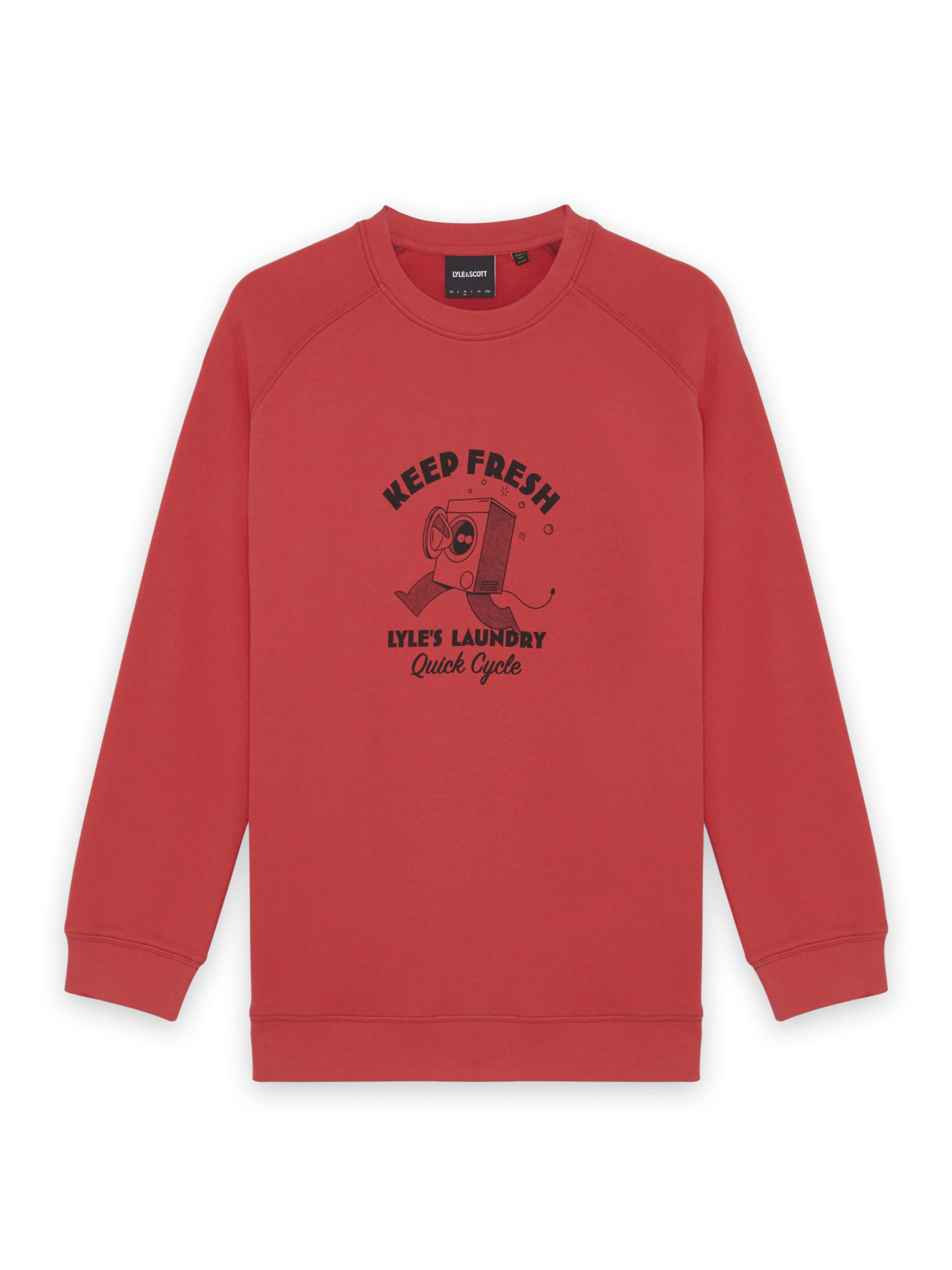 Sweat-shirt 'Keep Fresh' Lyle & Scott en rouge : devant