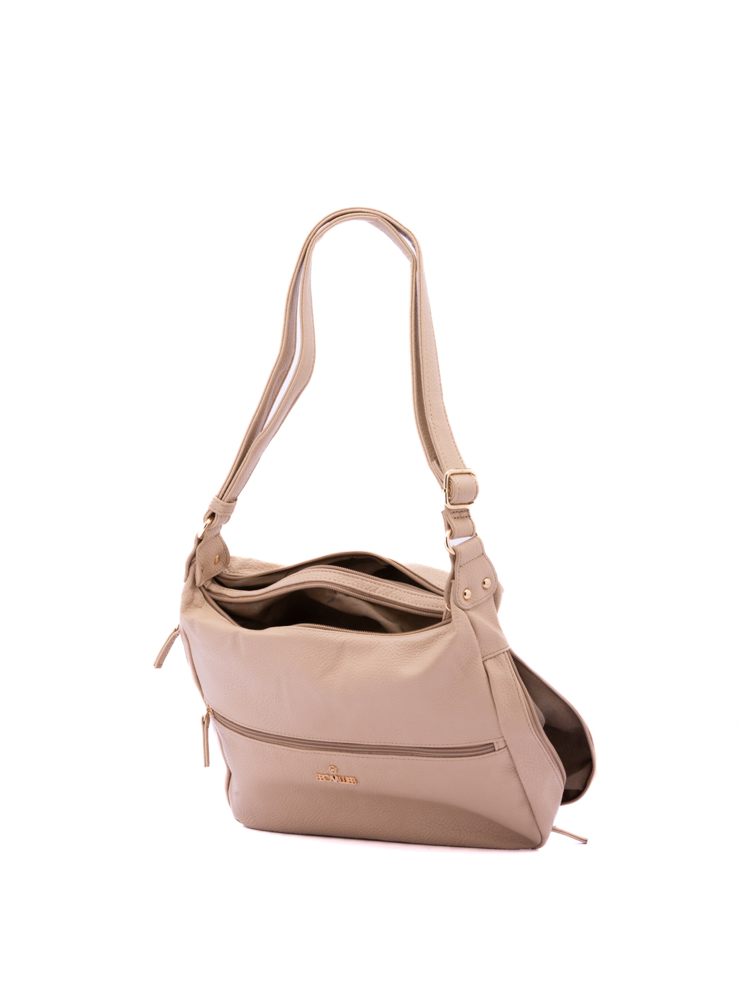 Borsa a spalla 'Borsa a Spalla Donna B Cavalli Ecopelle con Zip - 35x26x11 cm' di B. Cavalli in beige
