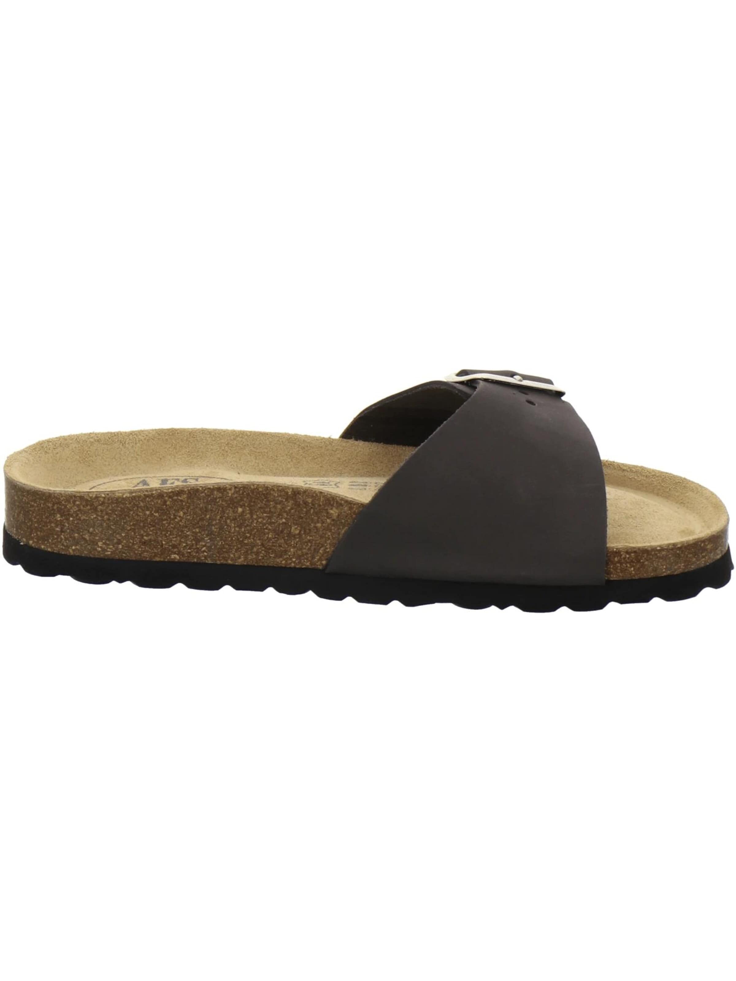 AFS-Schuhe - Zapatos abiertos 'Pantoletten Damen Einschnaller stone' en gris