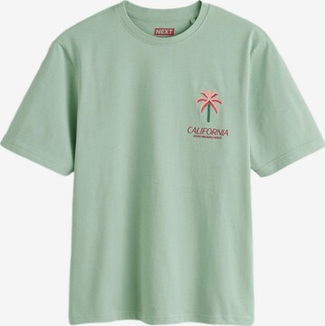 T-Shirt Next en vert : devant