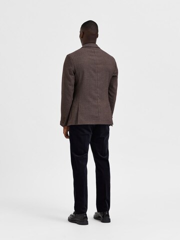 SELECTED HOMME Slim fit Suit Jacket in Brown