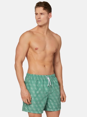 Shorts de bain 'Polka' Boggi Milano en vert : devant