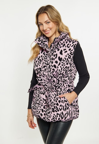 faina Bodywarmer in Roze: voorkant