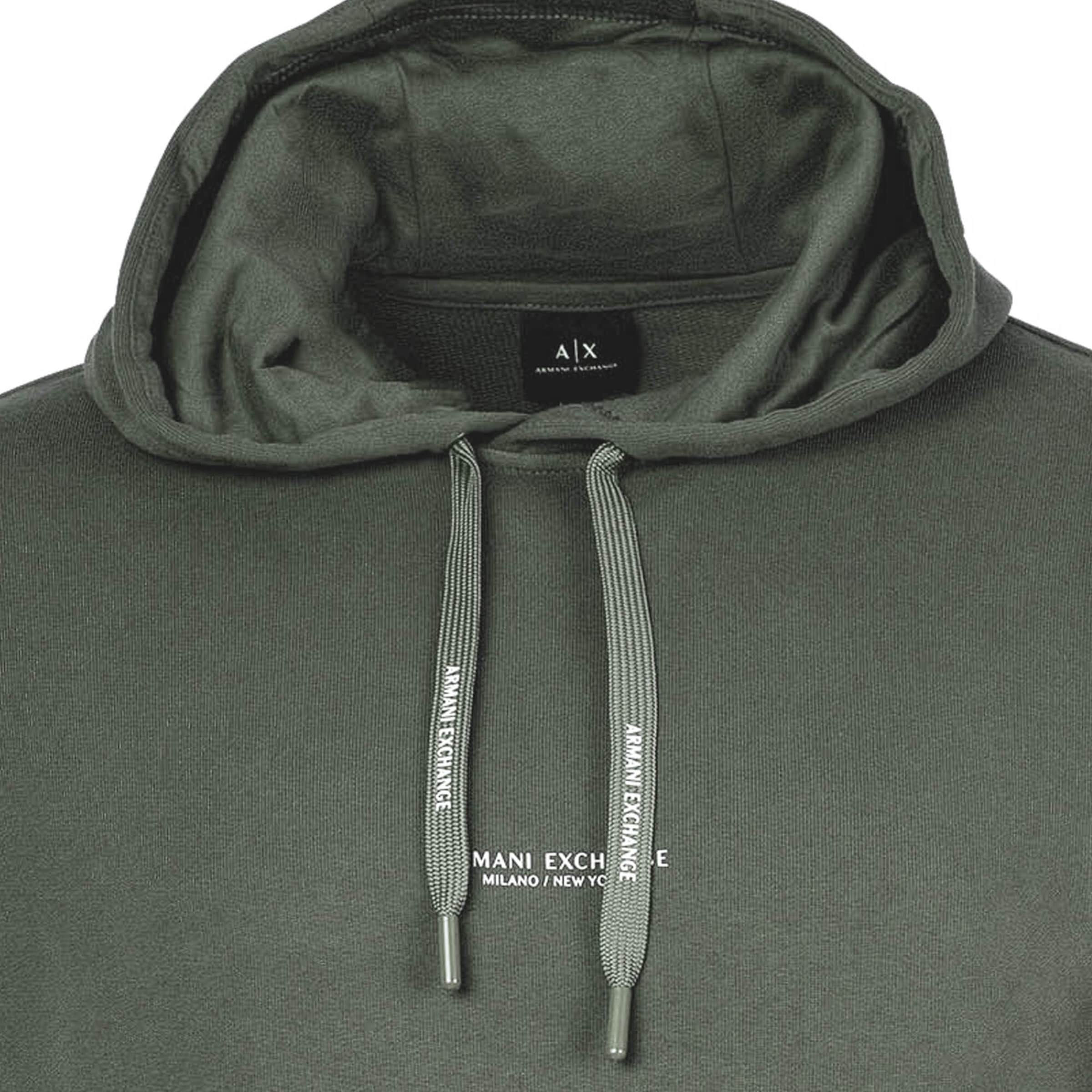 ARMANI EXCHANGE Regularny krój Bluzka sportowa w kolorze zielony