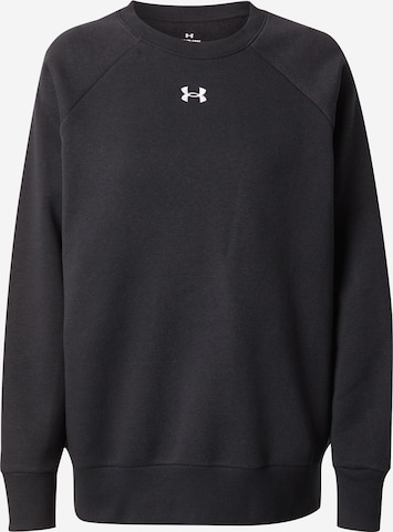 melns UNDER ARMOUR Sportiska tipa džemperis 'Rival': no priekšpuses