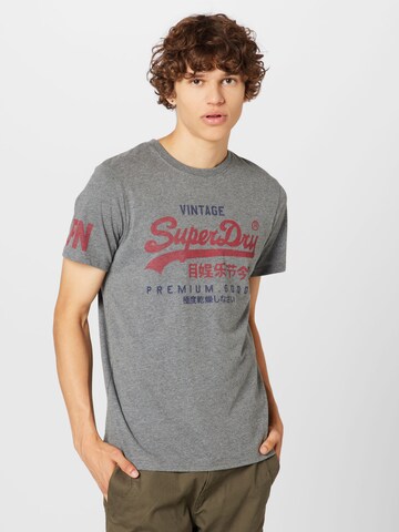 Superdry Shirt in Grijs: voorkant