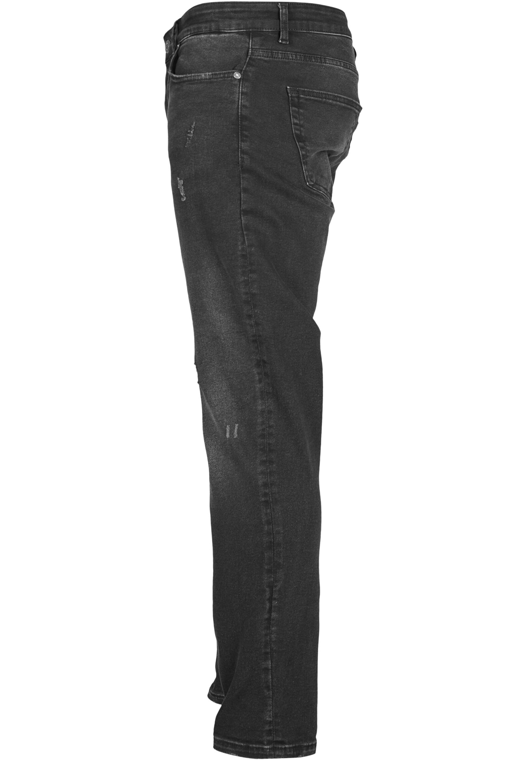 2Y Premium Slimfit Jeans in Schwarz