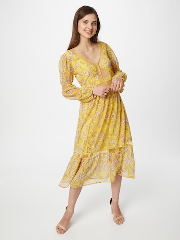 Frock and Frill Dress in Yellow: front