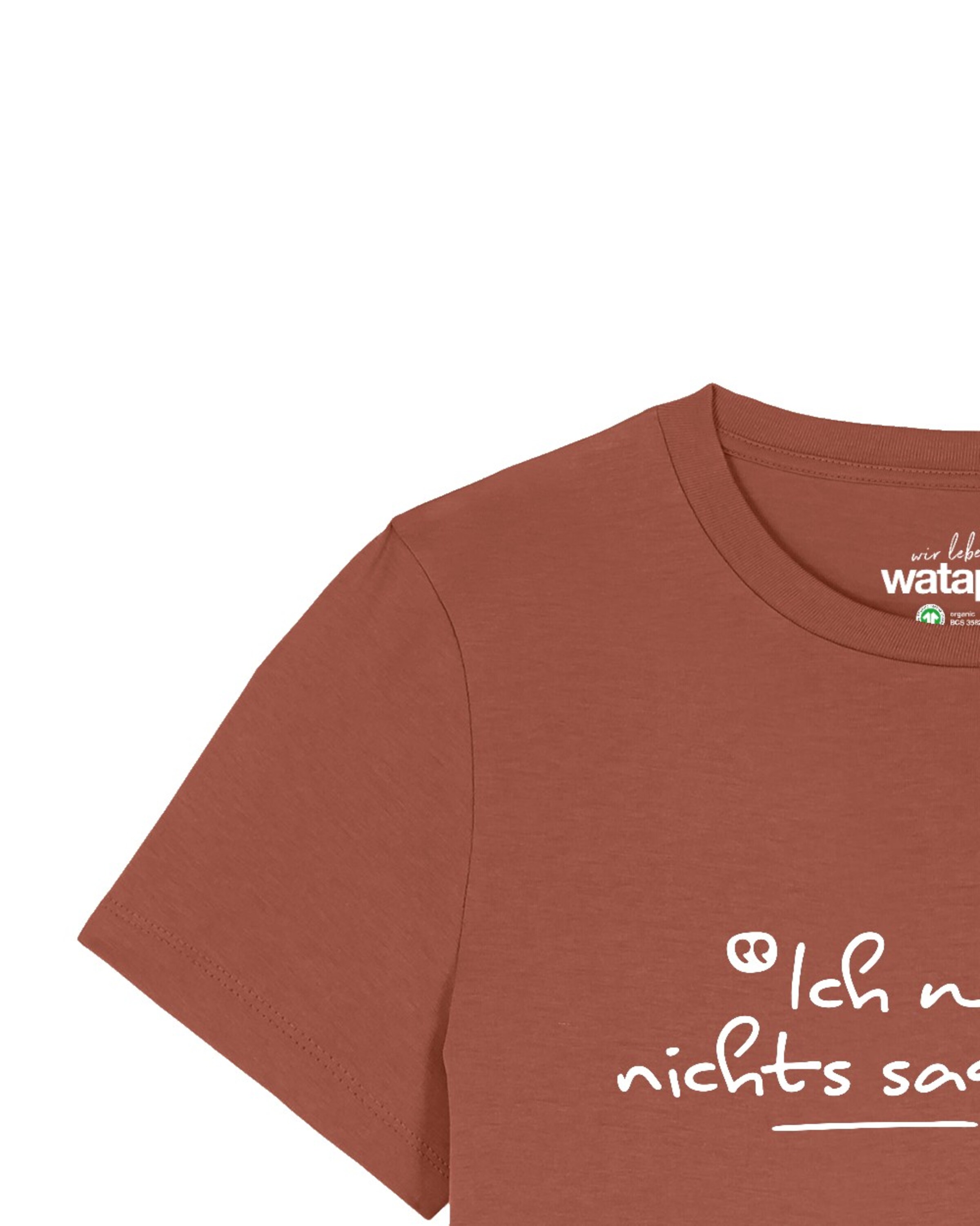 Watapparel Shirt 'Ich Will Ja Nichts Sagen Aber' in Brown