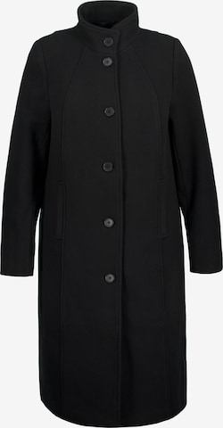 Ulla Popken Winter Coat in Black: front