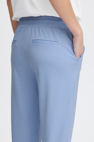 Coupe slim Pantalon 'KATE' ICHI en bleu