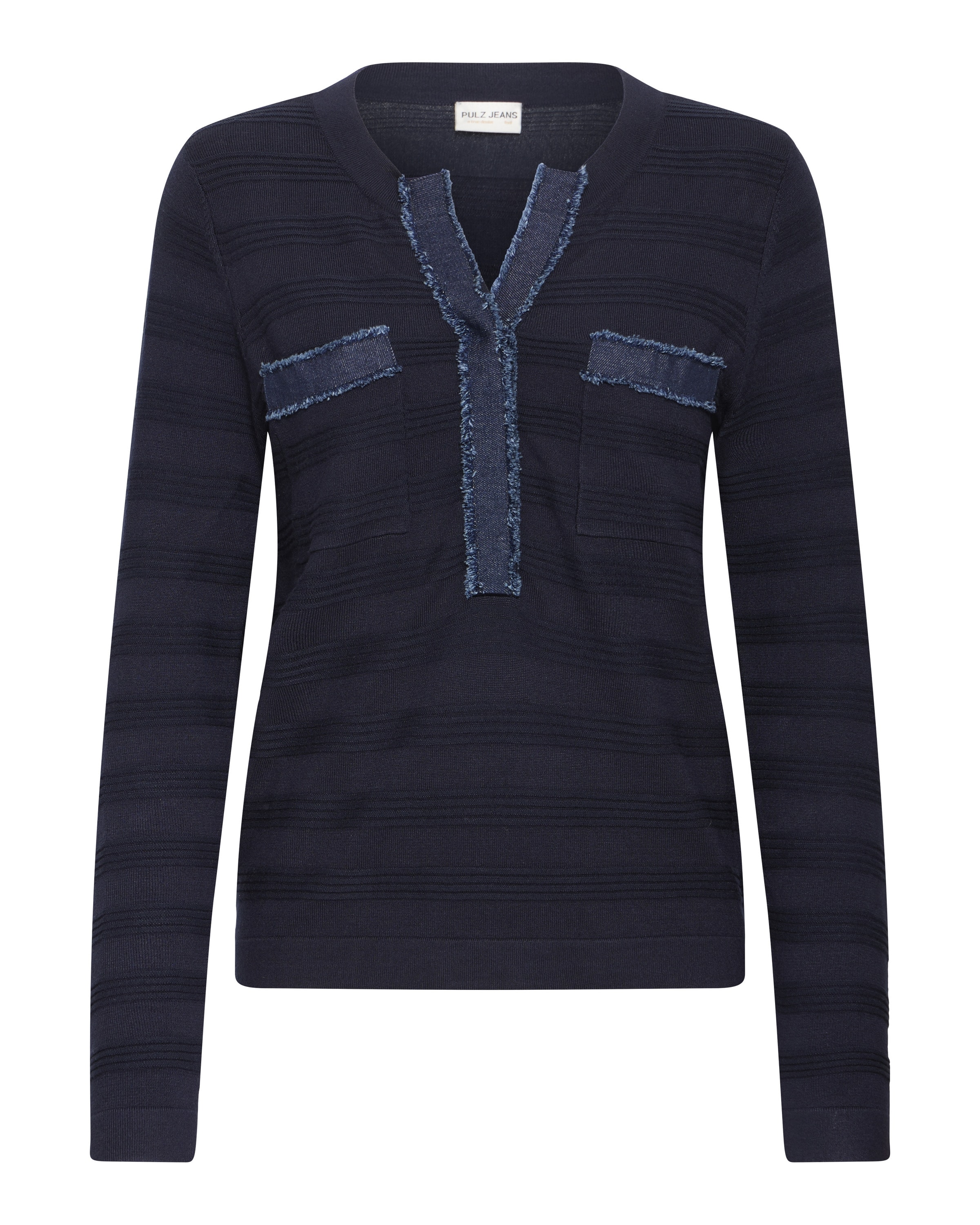 Pull-over Pulz en bleu : devant