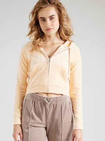 Juicy Couture Кофта на молнии 'MADISON' в Бежевый: спереди