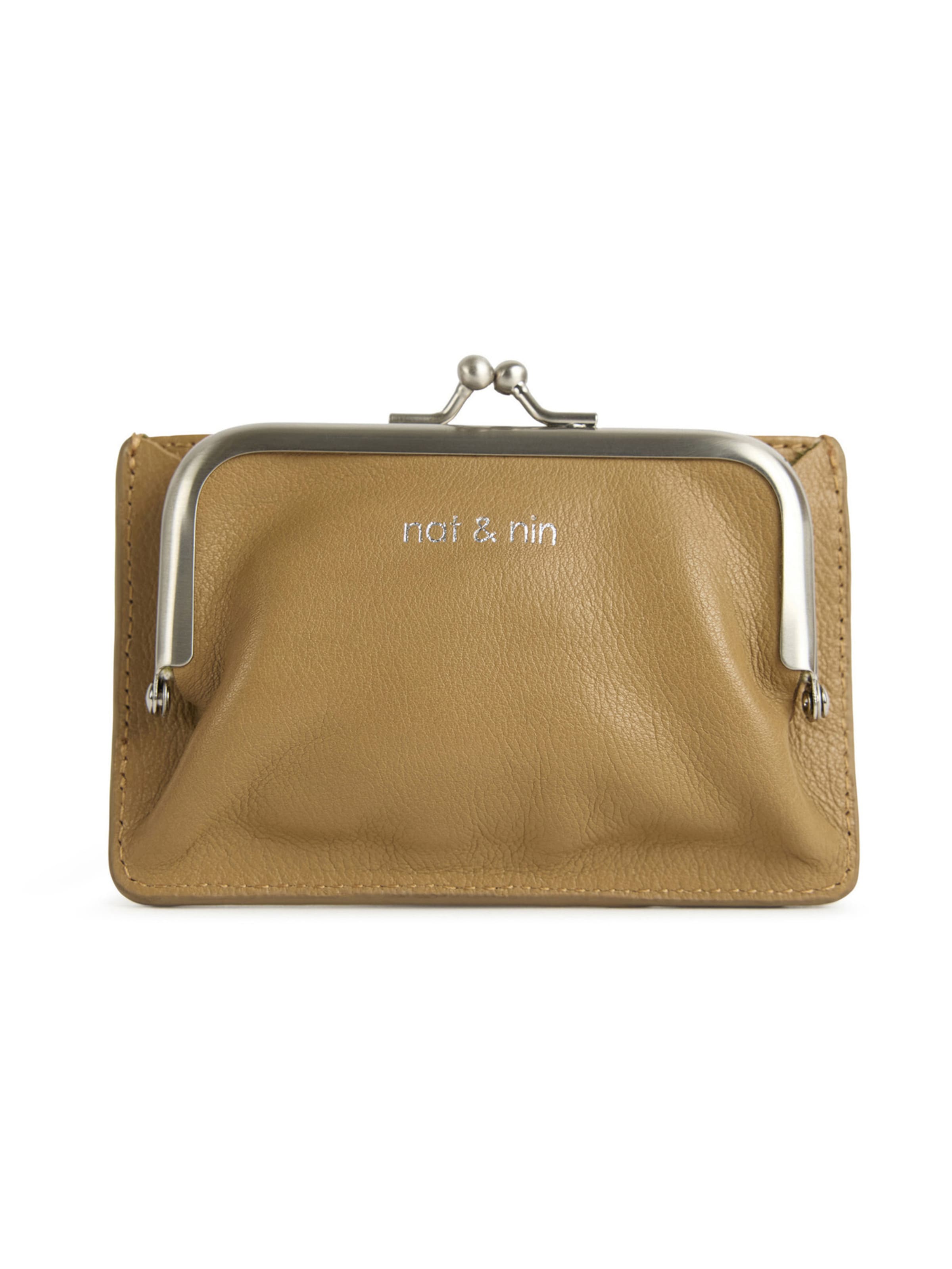 Nat&Nin Portemonnaie 'MIRA' in Beige: Vorderseite