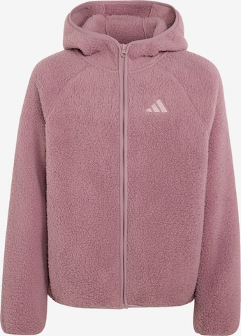 ADIDAS TERREX Athletic fleece jacket 'Xploric' in Purple: front