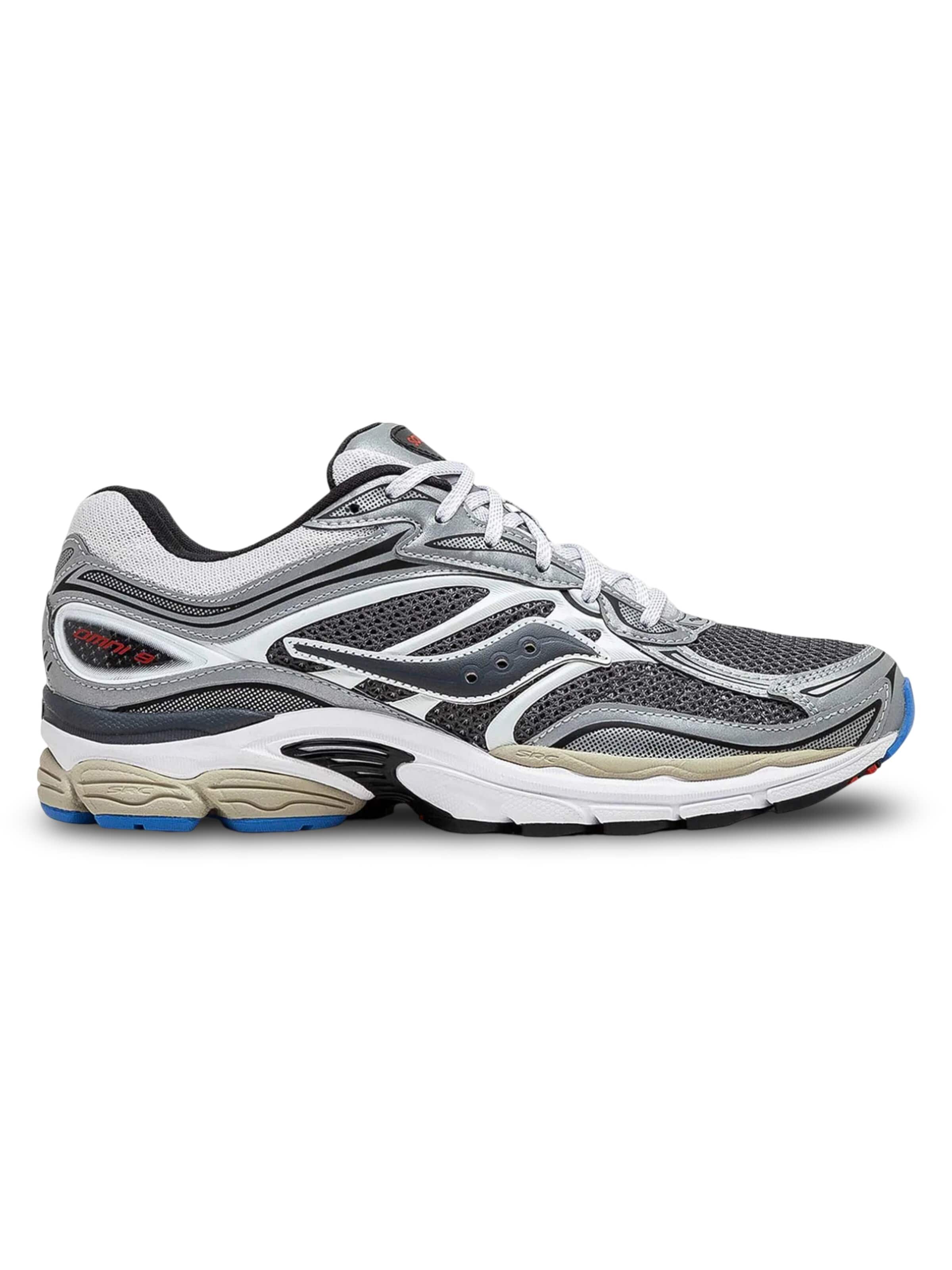 saucony Sneakers 'Saucony ProGrid Omni 9 Metallic Grey Silver' in Silver: front