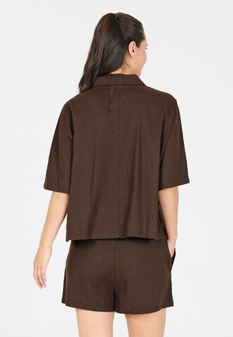 Athlecia Bluse 'Resort' in Braun