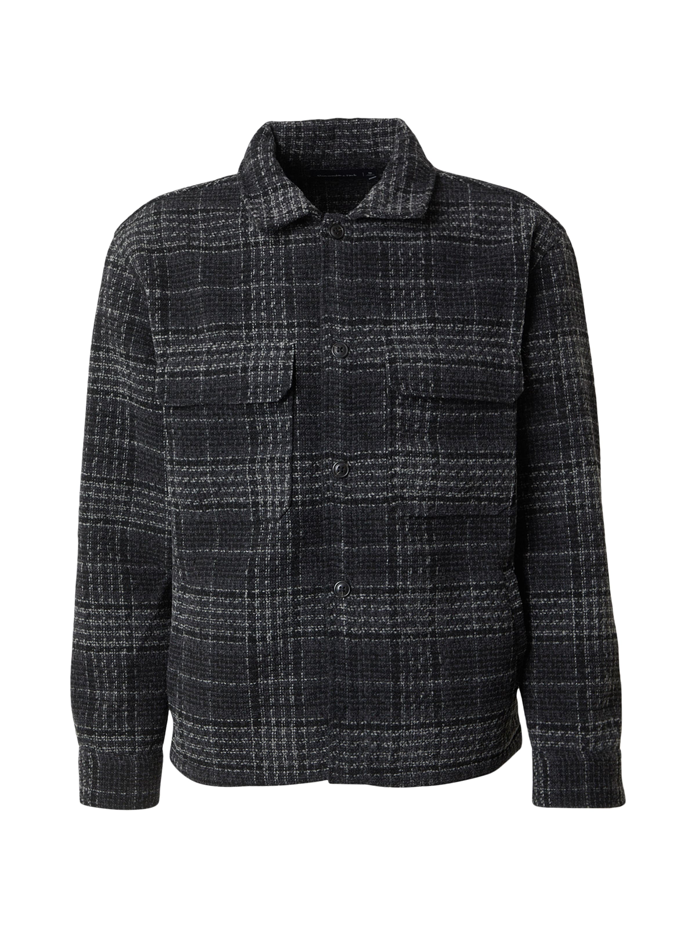 Abercrombie & Fitch Átmeneti dzseki - fekete: elől