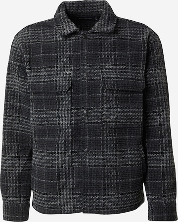 juoda Abercrombie & Fitch Demisezoninė striukė: priekis