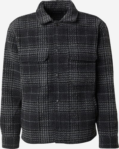 Abercrombie & Fitch Välikausitakki värissä musta / valkoinen, Tuotenäkymä