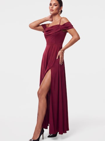 Ombre Strickkleid‌‌‌‌‌ in Rot