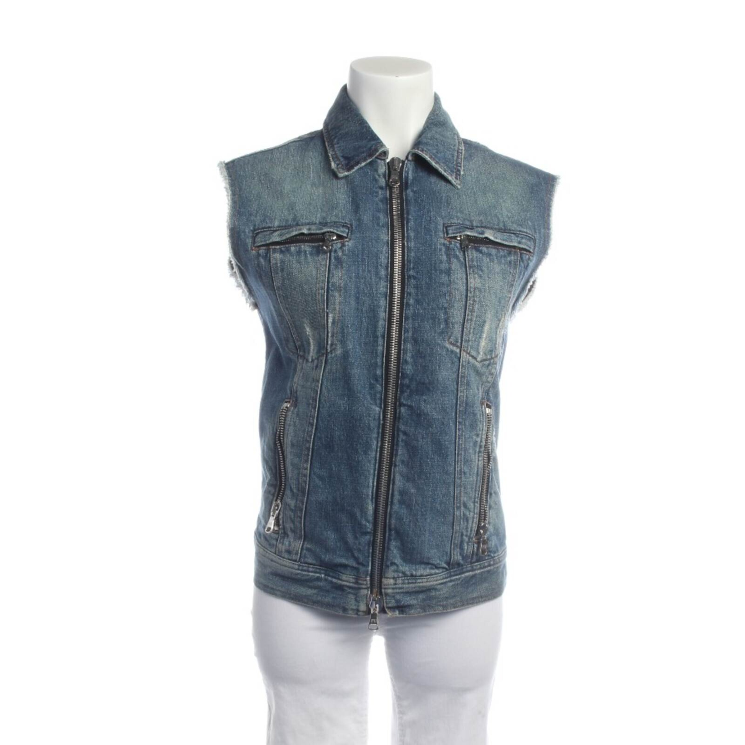 Balmain Vest in M in Blue: front