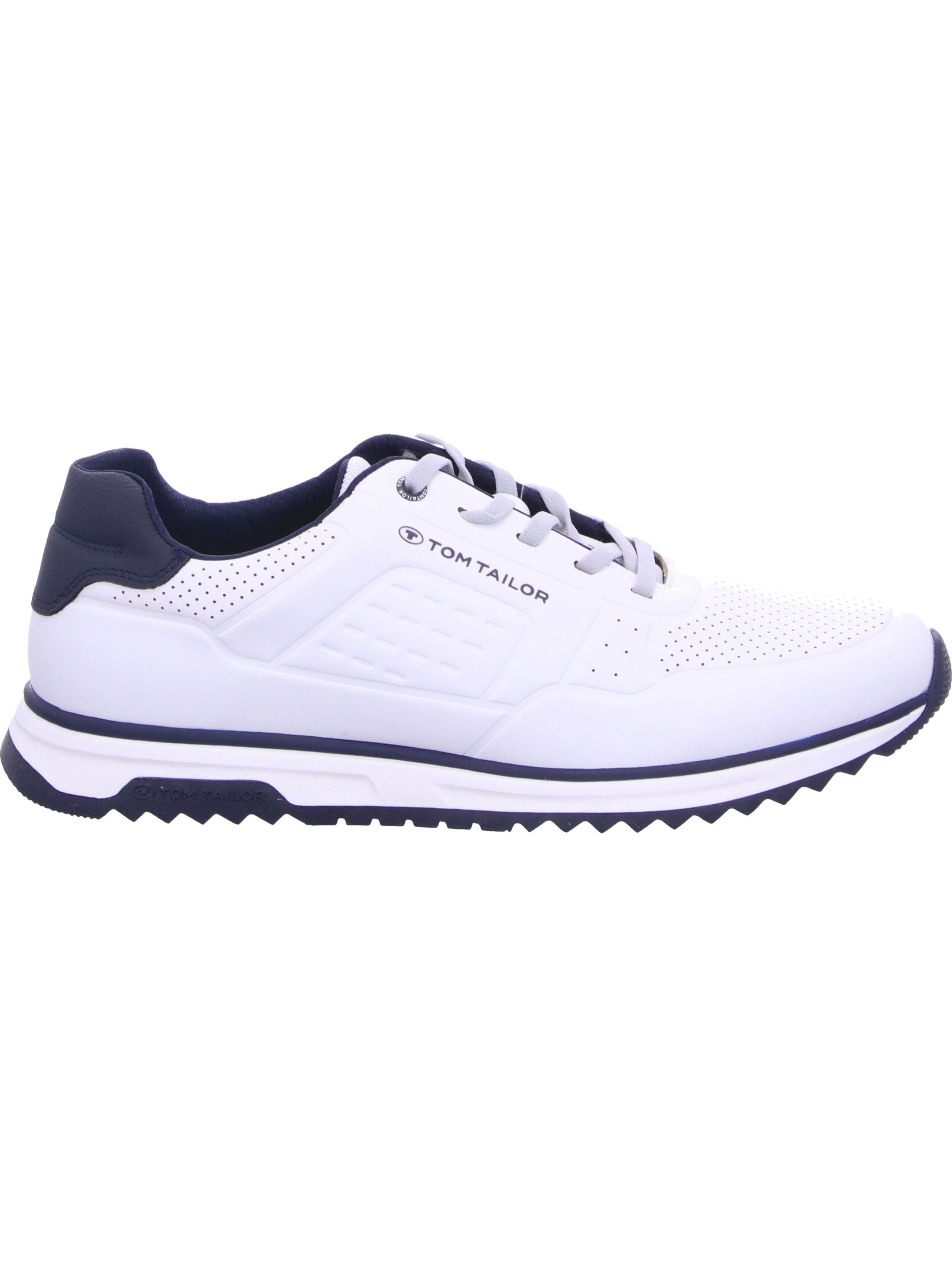 TOM TAILOR Sportovní šněrovací boty – bílá