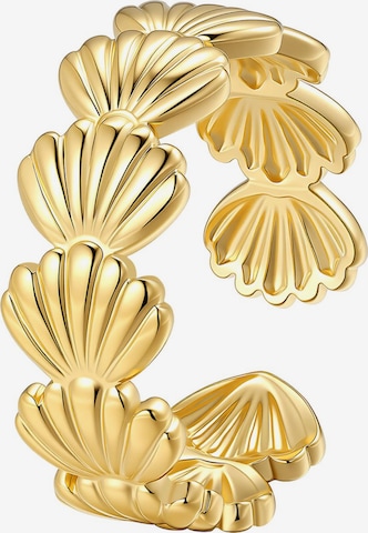 Bague 'Coastal Shell' Hey Happiness en or : devant