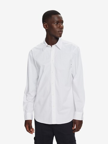 ESPRIT Regular fit Button Up Shirt in White: front