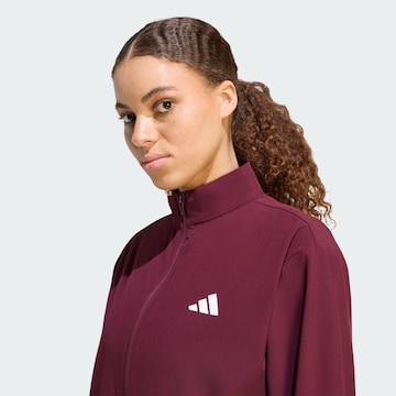 ADIDAS PERFORMANCE - Casaco de treino 'Train Essentials' em vermelho