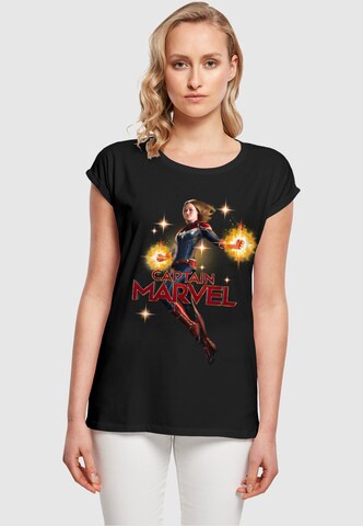 T-shirt 'Captain Marvel - Carol Danvers' ABSOLUTE CULT en noir : devant