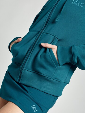 SPORTKIND Sportjas 'Unisex Zip Hoodie' in Groen