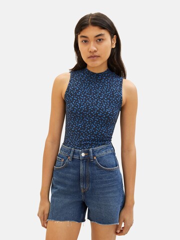 TOM TAILOR DENIM Top in Blue: front