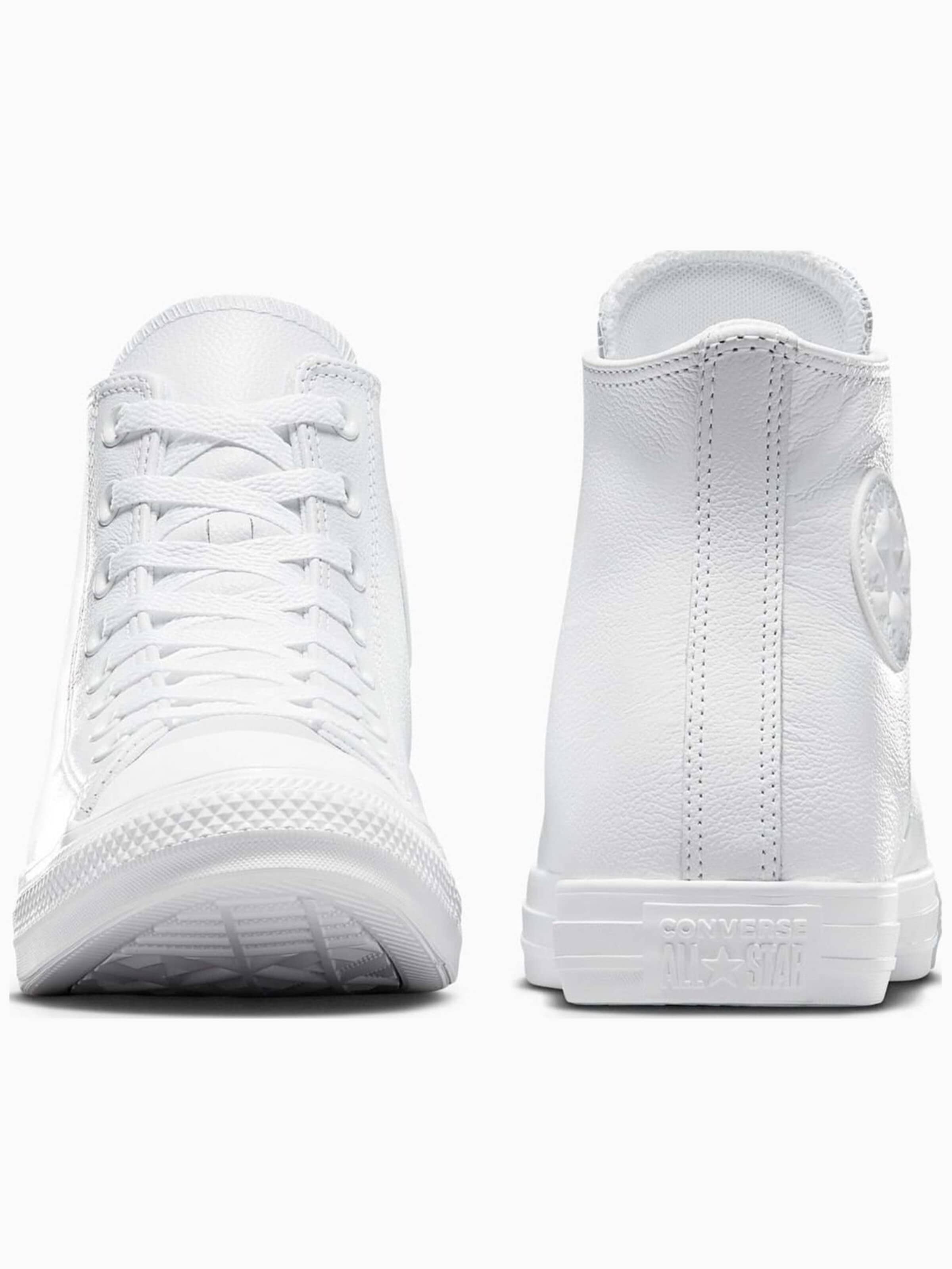 CONVERSE - Zapatillas deportivas altas 'Converse Chuck Taylor All Star Leather' en blanco